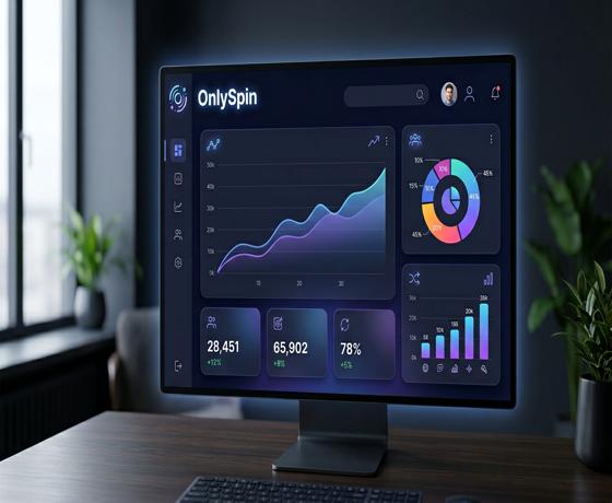 OnlySpin Platform Arayüz Önizlemesi